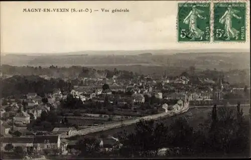 Ak Magny en Vexin Val-d’Oise, Vue generale