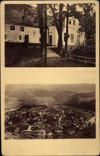 Ak Remelshagen Werdohl im Märkischen Sauerlandkreis, Blick auf den Ort, Gasthaus