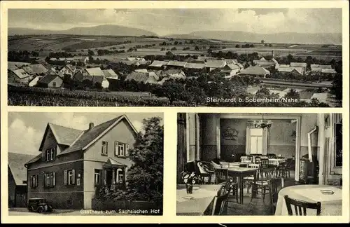 Ak Steinhardt Bad Sobernheim an der Nahe, Panorama, Gasthaus zum Sächsischen Hof