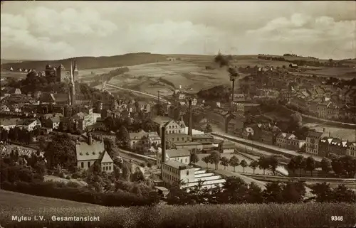 Ak Mylau Reichenbach im Vogtland, Gesamtansicht
