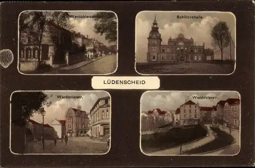 Ak Lüdenscheid im Märkischen Kreis, Werdohlerstraße, Schützenhalle