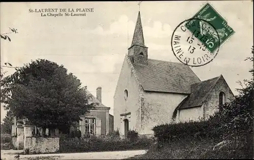 Ak Saint Laurent de la Plaine Maine-et-Loire, La Chapelle St Lauent
