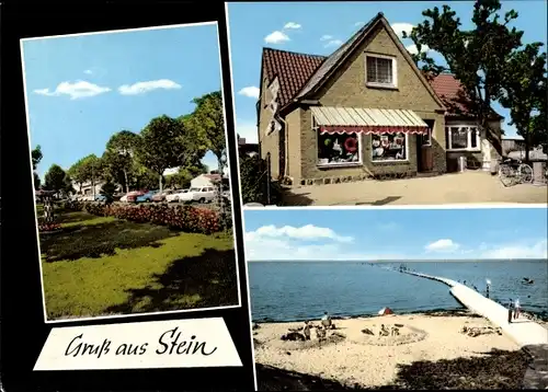 Ak Stein in Schleswig Holstein, Ortsansichten, Strandpartie, Handlung