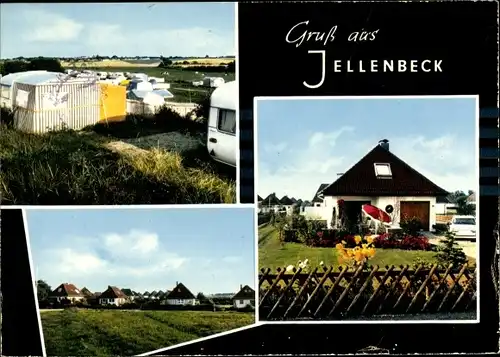 Ak Jellenbeck Jellenbek Krusendorf Schwedeneck in Schleswig Holstein, Campingplatz, Ortsansichten