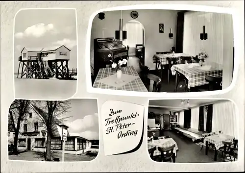 Ak Nordseebad Sankt Peter Ording, Gaststätte Zum Treffpunkt, Innenansicht