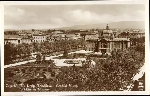 Ak Zagreb Kroatien, Städtisches Museum