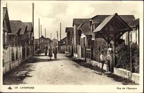 Ak Langrune Calvados, Rue de l'Epargne