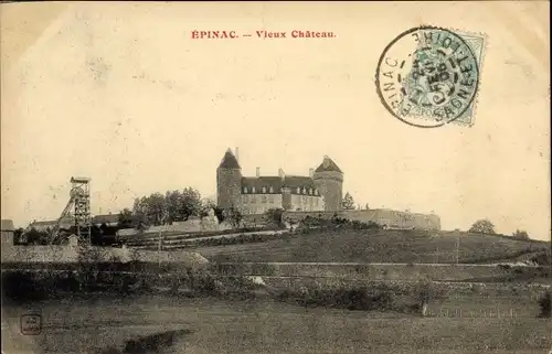 Ak Épinac Saône et Loire, Vieux Chateau