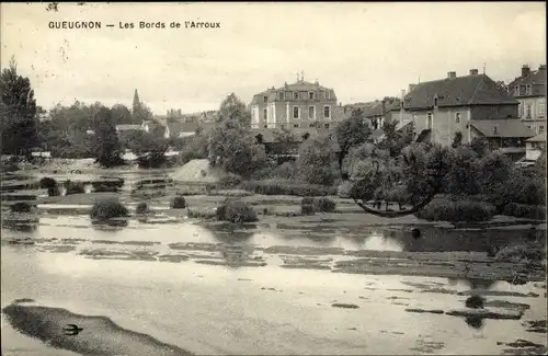 Ak Gueugnon Saône et Loire, Les Bords de l'Arroux