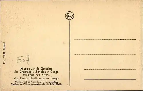 Ak Leopoldville DR Kongo Zaire, Ecole professionelle, Missions des Freres des Ecoles Chretiennes