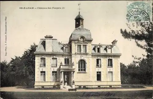 Ak L'Isle Adam Val d’Oise, Chateau des Forgets