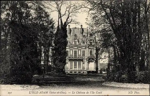Ak L'Isle Adam Val d’Oise, Le Chateau de l'Ile Conti