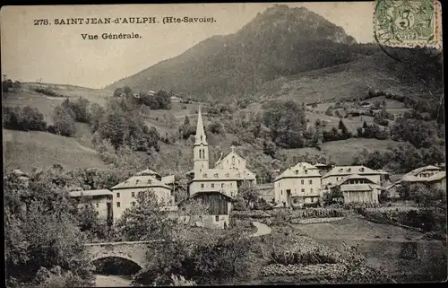 Ak Saint Jean d'Aulps Haute Savoie, Vue Generale