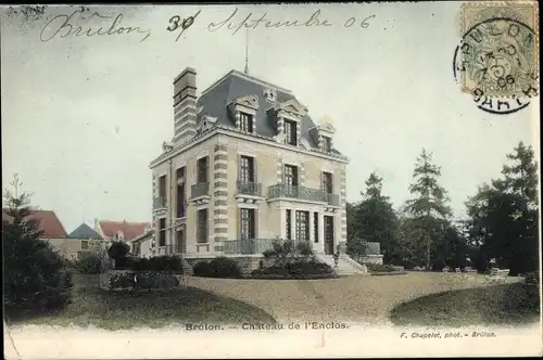 Ak Brûlon Sarthe, Chateau de l'Enclos