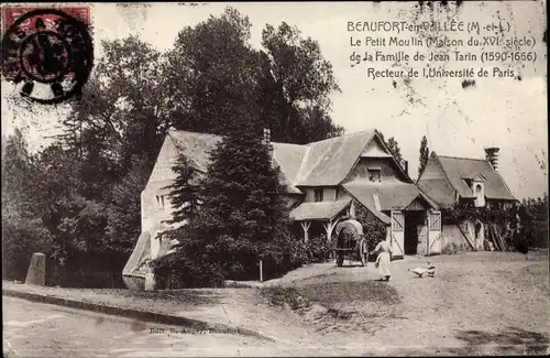 Ak Beaufort en Vallee Beaufort en Anjou Maine et Loire, Le petit Moulin, Jean Tarin