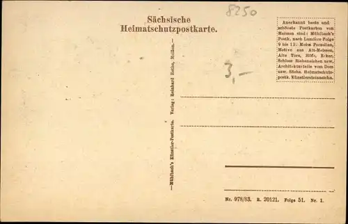 Künstler Ak Meißen in Sachsen, Der Hüter der Stadt