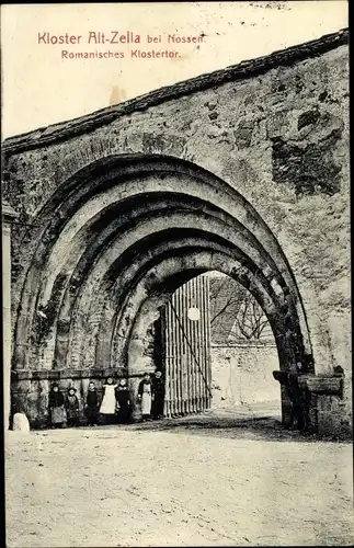 Ak Alt Zella Nossen in Sachsen, Kloster, Romanisches Klostertor