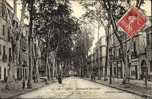 Ak Oran Algerien, Boulevard Malakoff