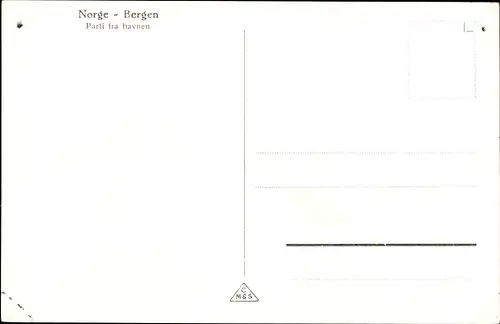 Ak Bergen Norwegen, Parti fra havnen