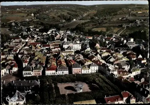 Ak Marcigny Saône et Loire, Vue panoramique aerienne