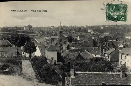 Ak Charolles Saône et Loire, Vue Generale