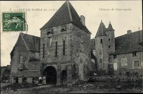 Ak Ciry le Noble Saône et Loire, Chateau de Sauvement