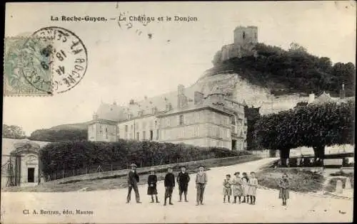 Ak La Roche Guyon Val d’Oise, Le Chateau et le Donjon