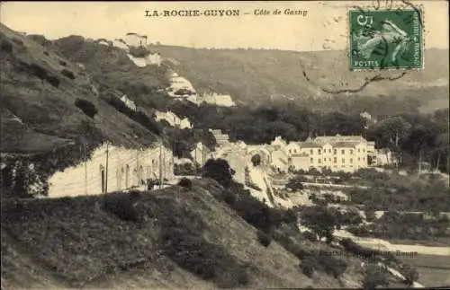 Ak La Roche Guyon Val d’Oise, Cote de Gasny
