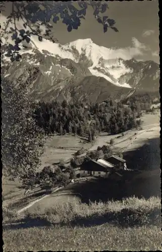 Ak Haute Savoie, Landidyll, Gebirge, Felder, Häuser