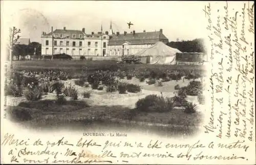 Ak Dourdan Essonne, La Mairie
