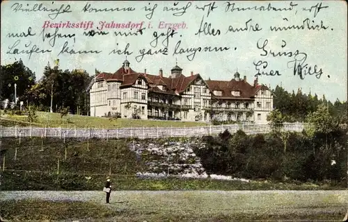 Ak Jahnsdorf im Erzgebirge, Bezirksstift