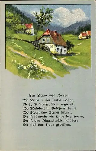10 alte Ak Gedichte und Sprüche, diverse Ansichten