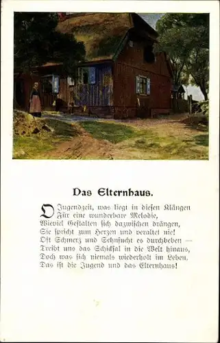 10 alte Ak Gedichte und Sprüche, diverse Ansichten