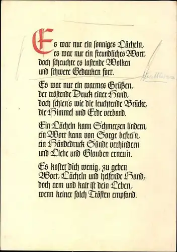 10 alte Ak Gedichte und Sprüche, diverse Ansichten