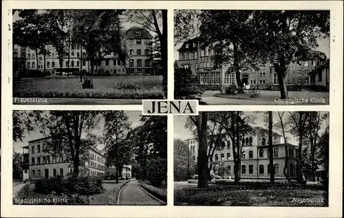 Ak Jena in Thüringen, Frauenklinik, Chirurgische Klinik, Medizinische Klinik, Augenklinik