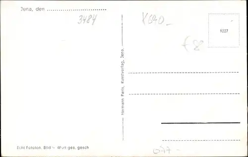 Ak Jena in Thüringen, Frauenklinik, Chirurgische Klinik, Medizinische Klinik, Augenklinik