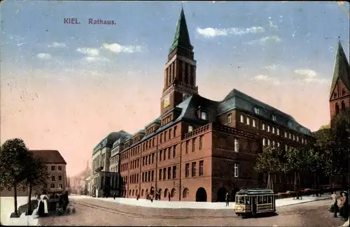 Ak Hansestadt Kiel, Rathaus