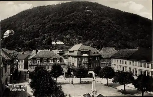 Ak Suhl in Thüringen, Marktplatz