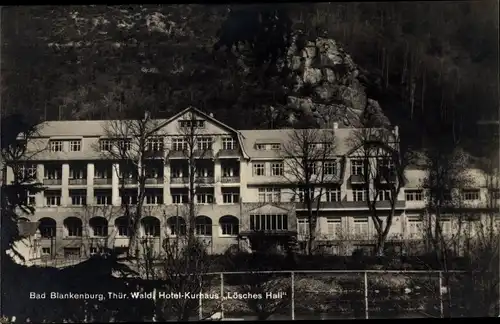 Ak Bad Blankenburg in Thüringen, Hotel Kurhaus Lösches Hall