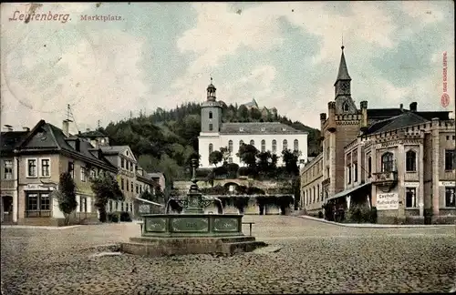 Ak Bad Leutenberg Thüringen, Marktplatz