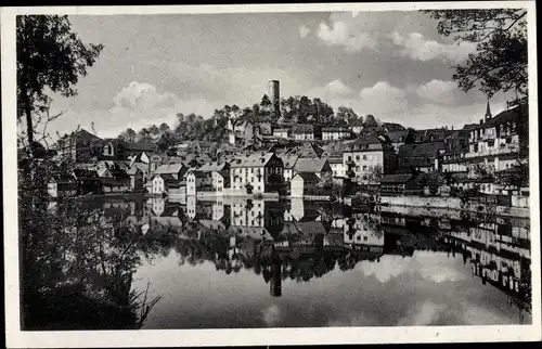 Ak Bad Lobenstein in Thüringen, Stadtteich, Gesamtansicht