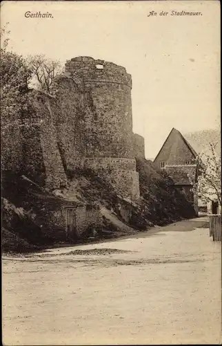 Ak Geithain in Sachsen, Stadtmauer