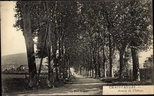 Ak Chauffailles Saône et Loire, Avenue du Chateau