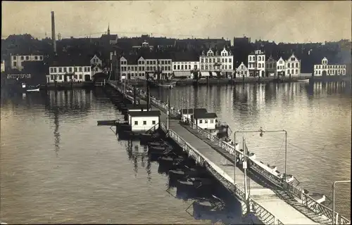 Ak Sønderborg Sonderburg Dänemark, Blick auf die Brücke
