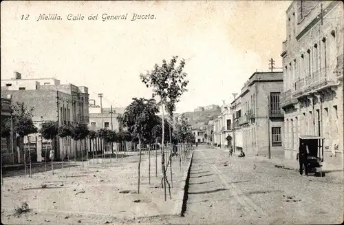 Ak Melilla Spanien, Calle del General Buceta