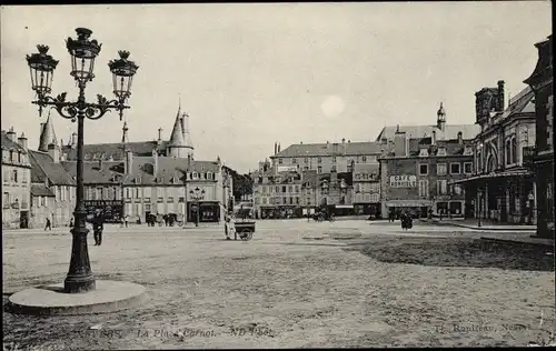 Ak Nevers Nièvre, La Place Carnot