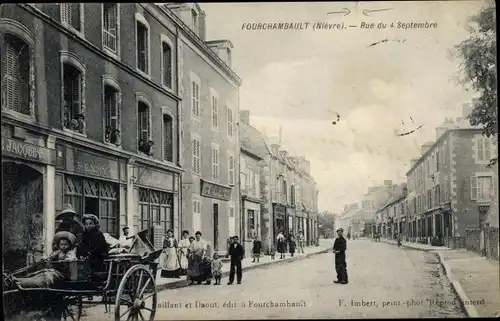 Ak Fourchambault Nièvre, Rue du 4 Septembre