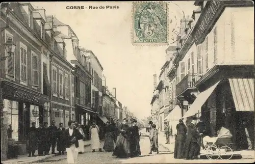 Ak Cosne Nièvre, Rue de Paris