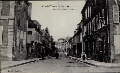 Ak Châtillon en Bazois Nièvre, Rue du Commerce