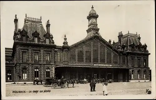 Ak Roubaix Nord, La Gare du Nord